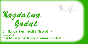 magdolna godal business card